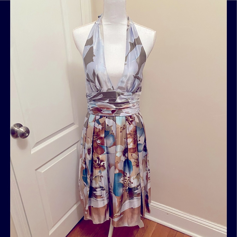 💕Auth💕 Pre-Owned Adrianna Papell Halter Dress Size 10
